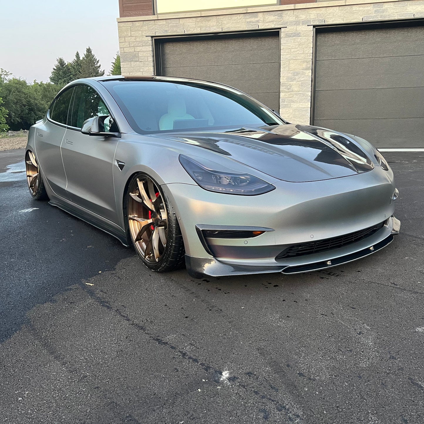 Carbone Prestige 2017-2023 Tesla Model 3 Carbon Fiber Body Kit "C" Style