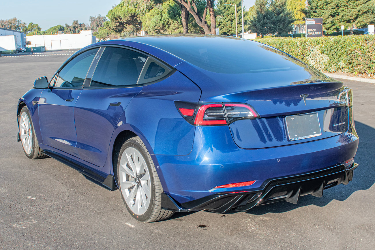 Zero E 2017-2023 Tesla Model 3 Performance Rear Bumper Diffuser