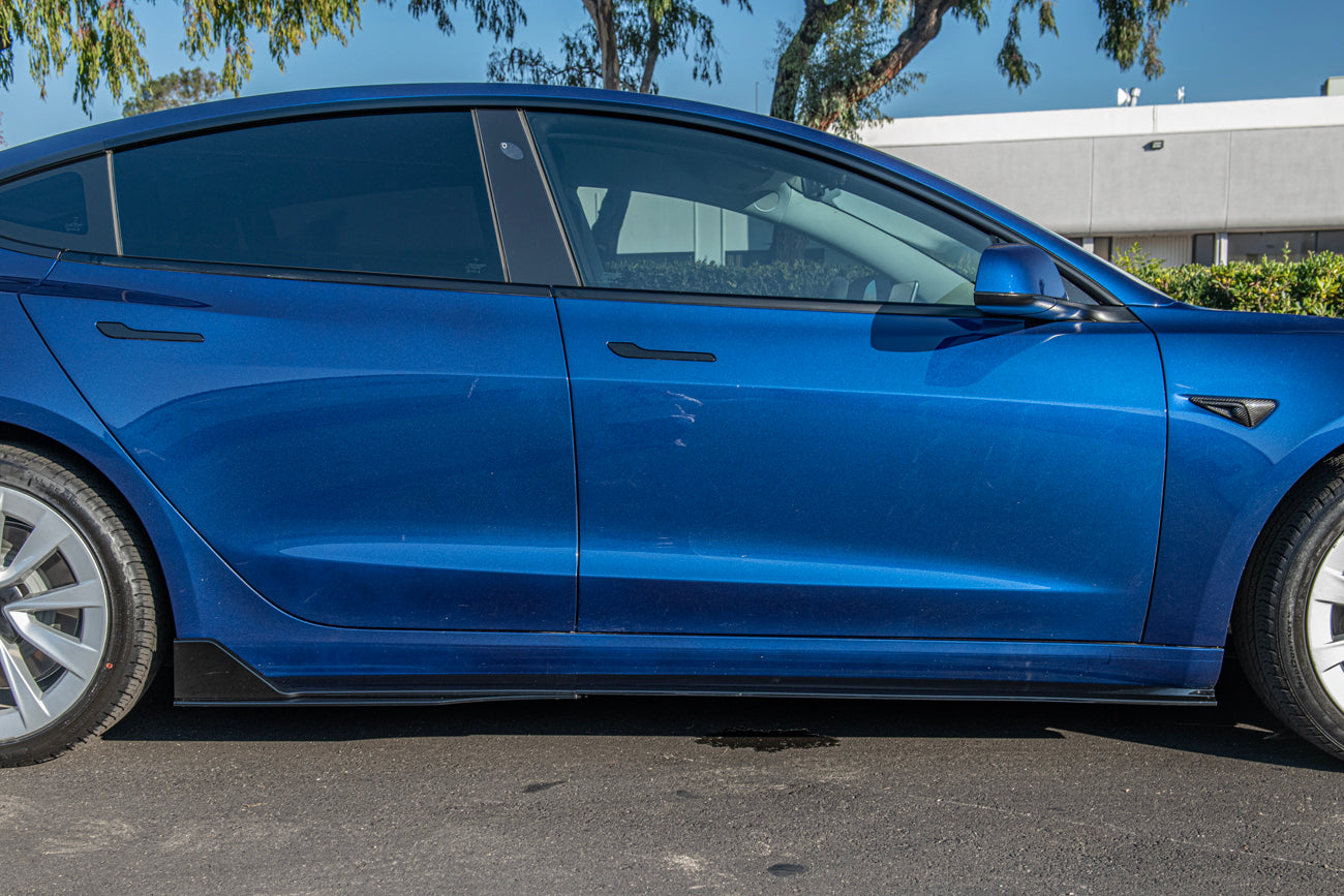 Zero E 2017-2023 Tesla Model 3 Track Side Skirt Rocker Panels