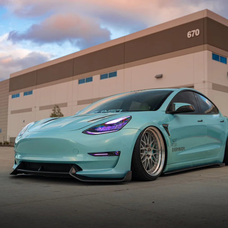 Adro 2017-2023 Tesla Model 3 Carbon Fiber Front Lip V2