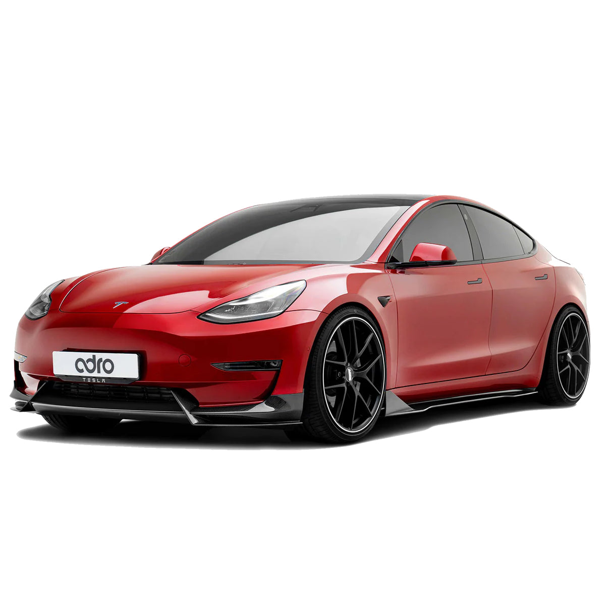 Adro 2017-2023 Tesla Model 3 Premium Prepreg Carbon Fiber Front Lip