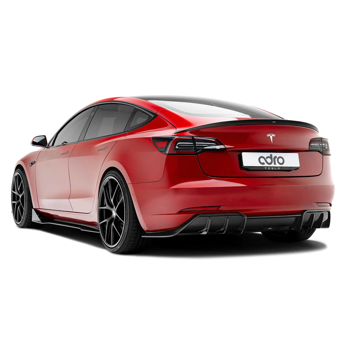 Adro 2017-2023 Tesla Model 3 Premium Prepreg Carbon Fiber Side Skirts