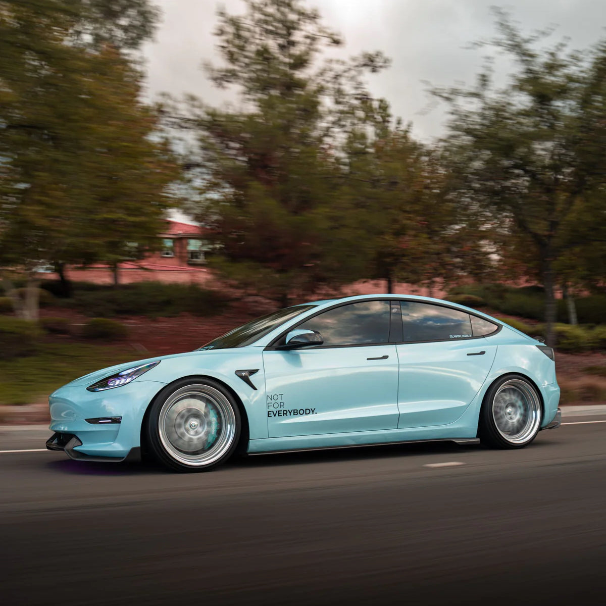 Adro 2017-2023 Tesla Model 3 Carbon Fiber Side Skirts V2