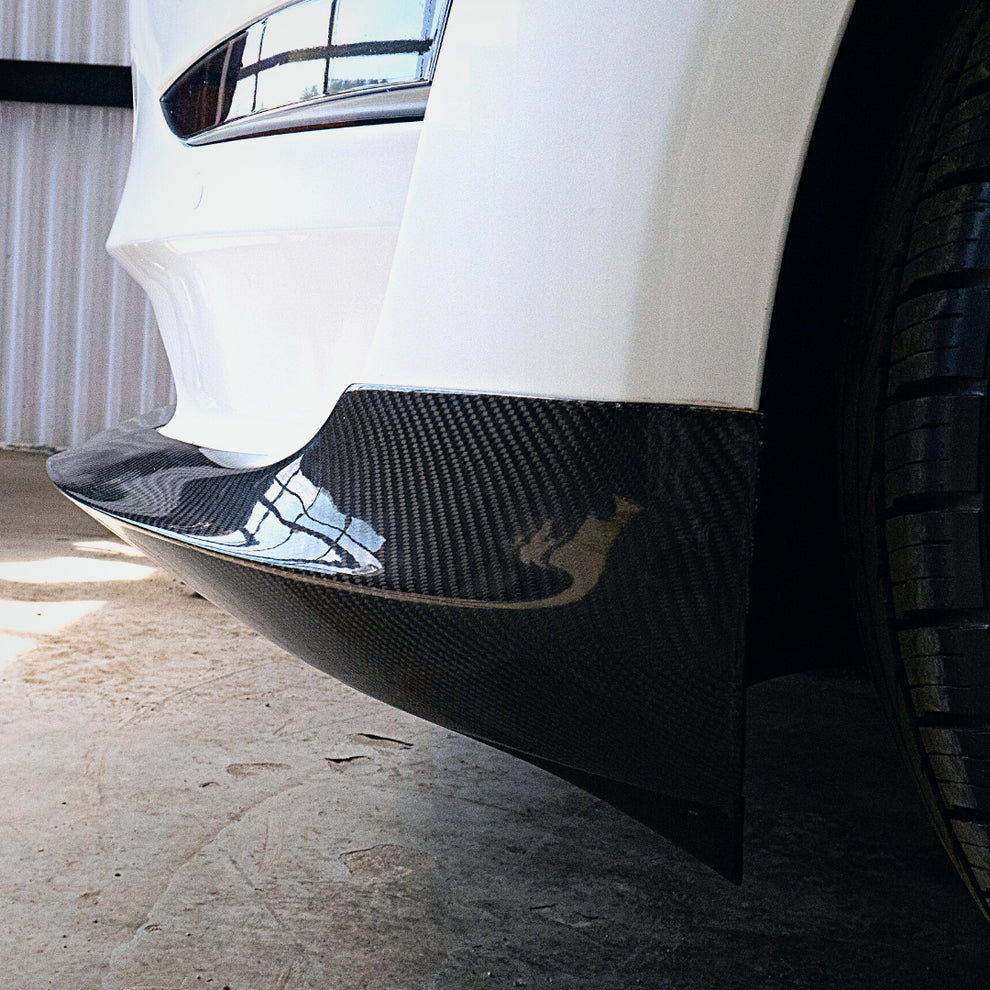 Carbone Prestige 2017-2023 Tesla Model 3 Carbon Fiber Front Lip "ES" Style
