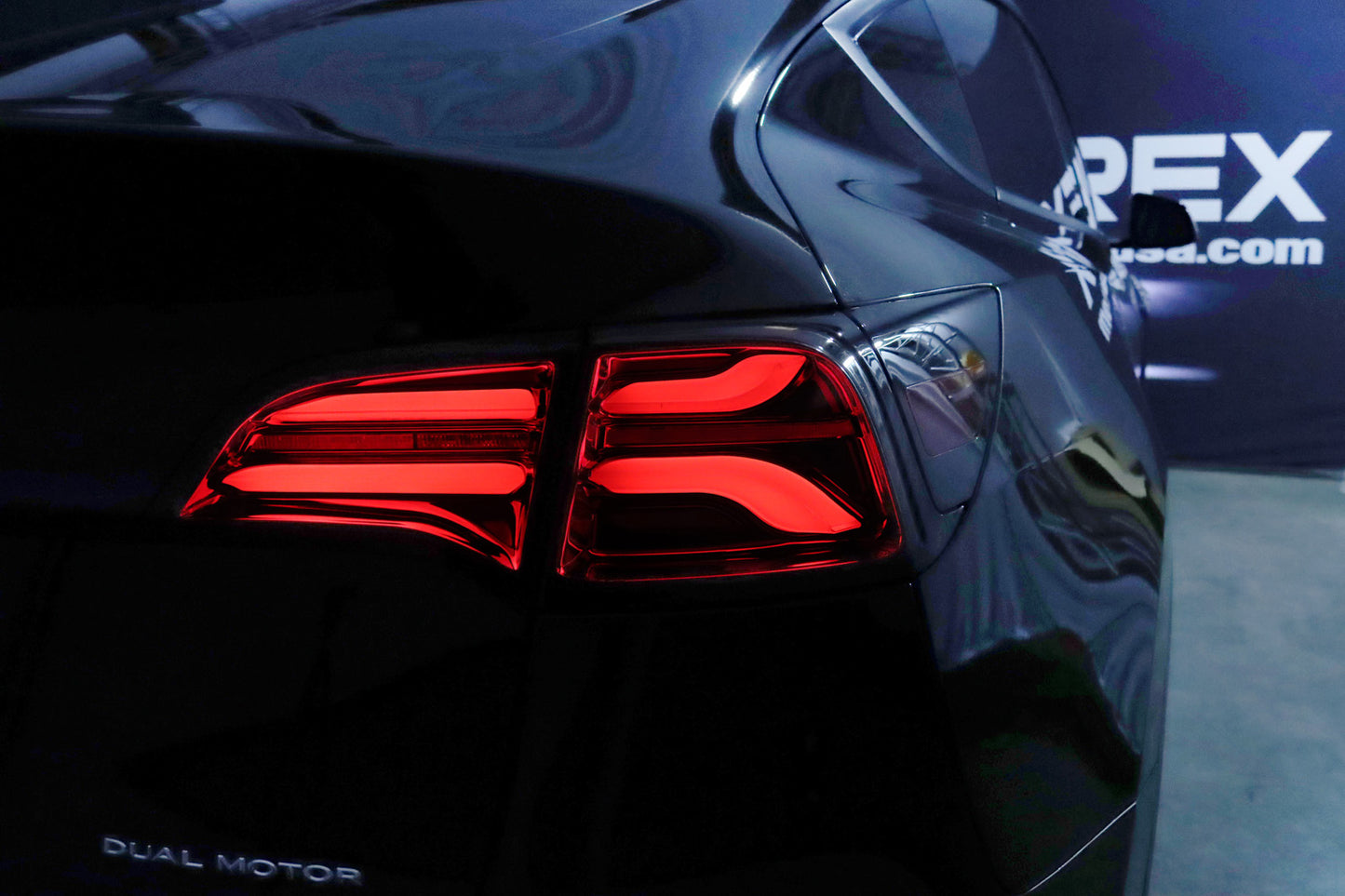 AlphaRex 2020-2023 Tesla Model Y (With Stock Amber Turn Signal) Pro-Series LED Tail Lights