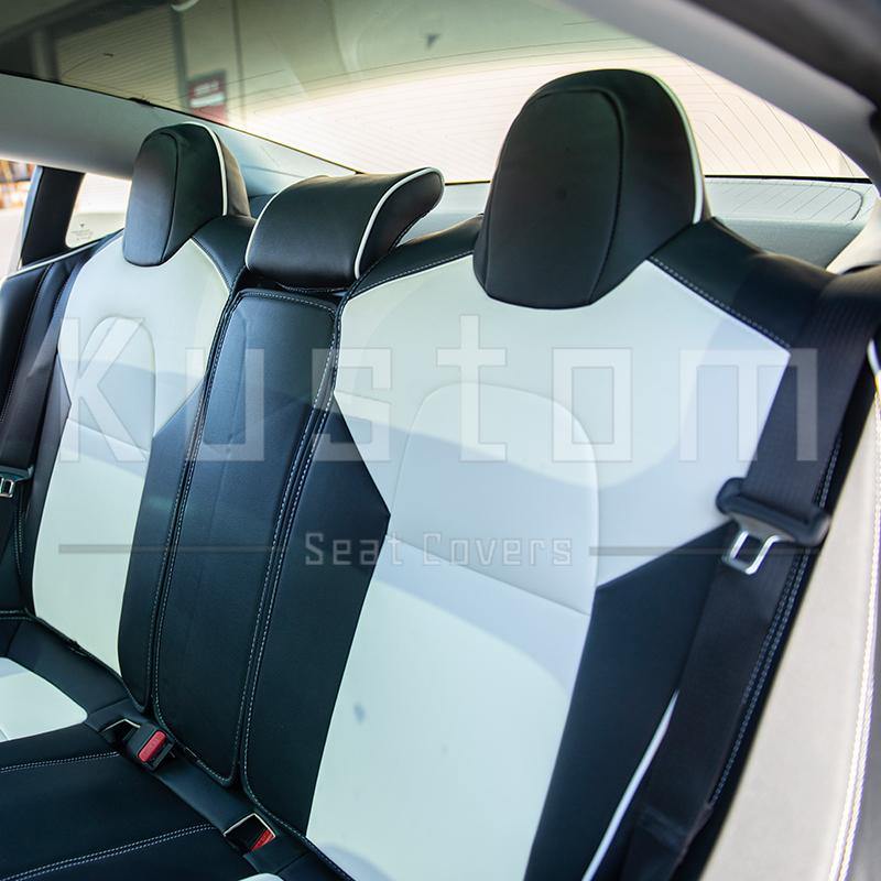 Zero E 2017-2023 Tesla Model 3 Custom Leather Seat Covers