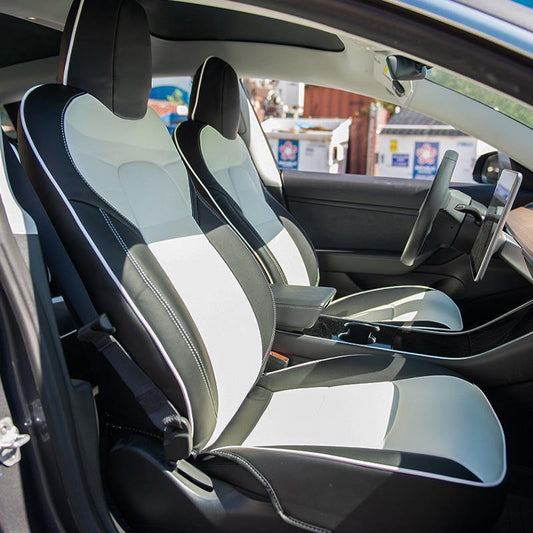 Zero E 2017-2023 Tesla Model 3 Custom Leather Seat Covers