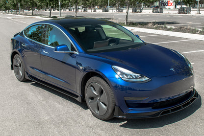 Zero E 2017-2023 Tesla Model 3 Performance Front Splitter and Side Skirts