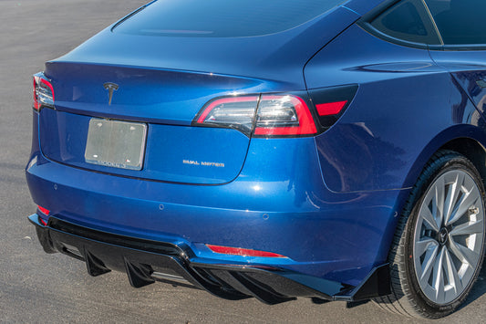 Zero E 2017-2023 Tesla Model 3 Performance Rear Bumper Diffuser