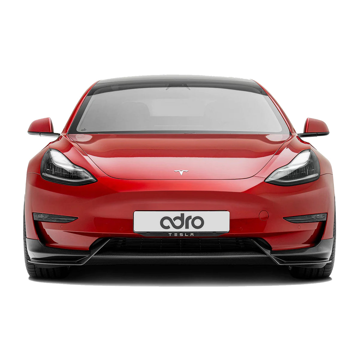 Adro 2017-2023 Tesla Model 3 Premium Prepreg Carbon Fiber Front Lip