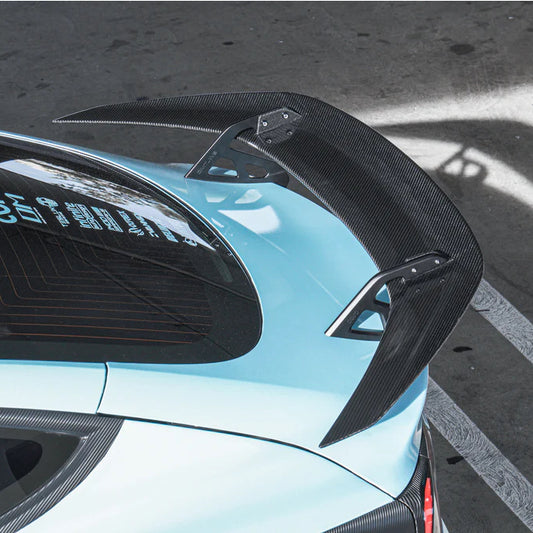 Adro 2017-2023 Tesla Model 3 Carbon Fiber Swan Neck Wing