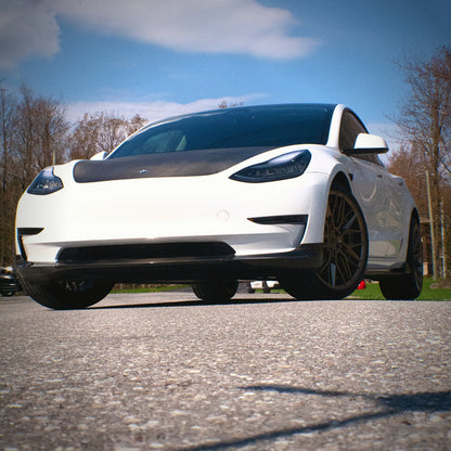 Carbone Prestige 2017-2023 Tesla Model 3 Carbon Fiber Front Lip "ES" Style