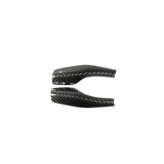 Carbone Prestige 2020-2023 Tesla Model Y Gloss Carbon Fiber Flasher and Gear Selector Stock Covers