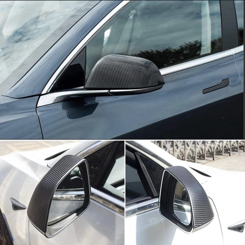 Carbone Prestige 2017-2023 Tesla Model 3 Carbon Fiber Mirror Caps