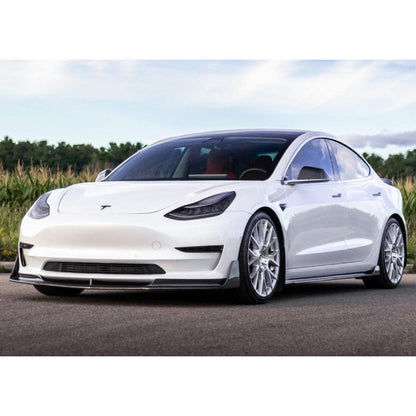 Carbone Prestige 2017-2023 Tesla Model 3 Carbon Fiber Front Lip "V" Style